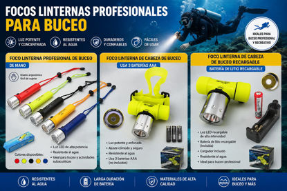 Foto de Foco Literna Buceo Recarg