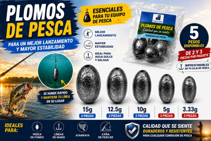 Foto de PLOMO PESCA SET  GRAMOS