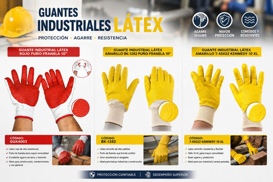 Foto de Guante industrial latex
