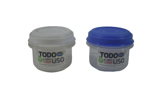 Foto de HERMETICO 1/4 BOT (236ML) C/T BLANCO 7X9 CM 30502 TACOPLAST PLASTICO