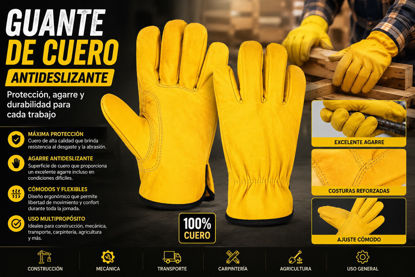 Foto de Guante cuero bk-1385 brickell antideslizante