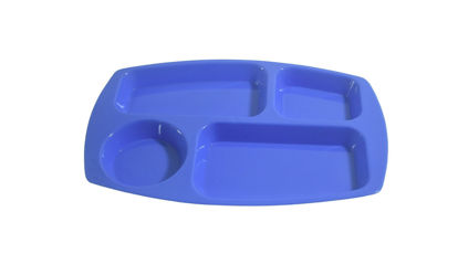Foto de PLATO PLASTICO RECTANGULAR 4 DIVISION  03260 TACOPLAST PLASTICO