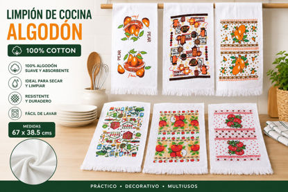 Foto de Limpion cocina algodon N4K2602 67x38.5cms100% cotton (600)