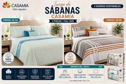 Foto de SABANA 4 PZS FULL SIZE CASAMIA MATRIMONIAL