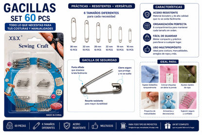 Foto de Gacilla SET 60 Pcs X&X GET46-03 Blister (240)