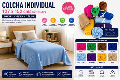 Foto de Colcha Individual OAA2897 127x152 cms colores (102)