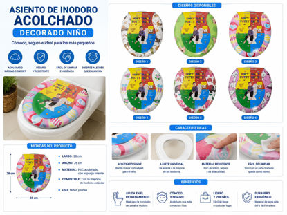Foto de Asiento Inodoro Acolchado Dec niño O8E2892 28x26 cms (24)