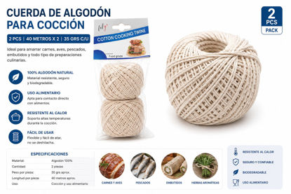 Foto de Cuerda algodon coccion 2 pcs NAD321 LILY 35 grs 40 mts x2 (144)