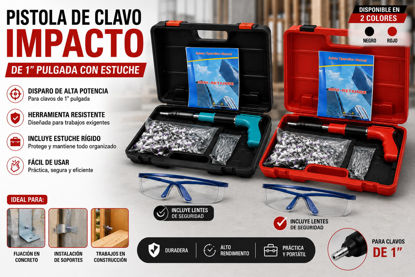 Foto de Pistola clavo Impacto 1" c/estuche O7Q2891 (20)