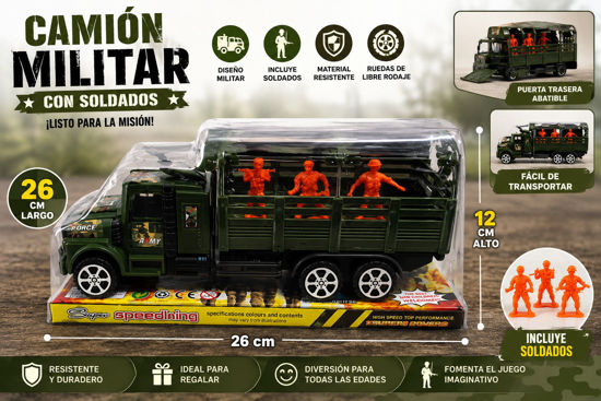 Foto de Camion Militar c/ Soldados 26 larg,12 alt cms 089-1 GET05-01 (96)