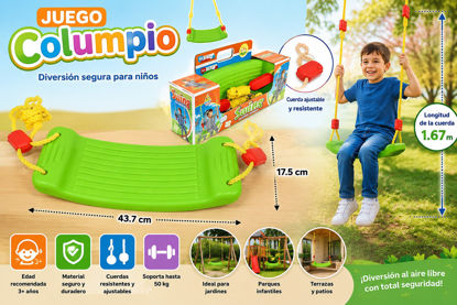 Foto de Juego Columpio 46-B62879 Swing 43.7larg,17.5anc cms/Cuerda 1.67 mtrs