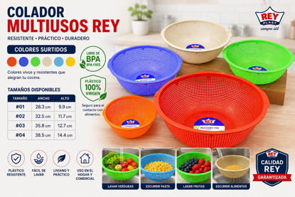 Foto de Colador multiusos rey