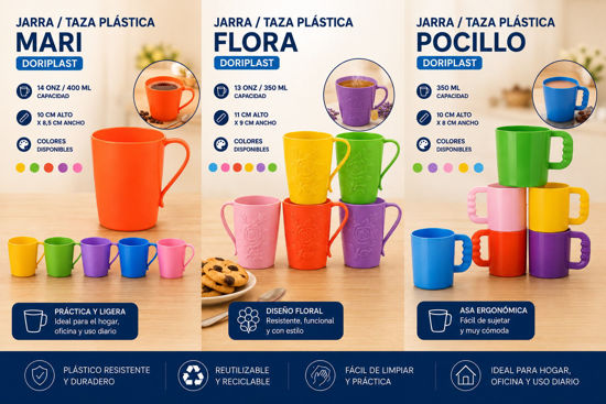 Foto de Jarra / Taza  Plastica Doriplast