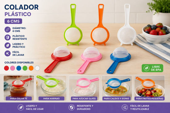 Foto de Colador plastico 6 cms (SIZE0)
