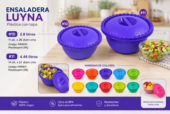 Foto de Ensaladera lluvia #1ENS PlastiExport