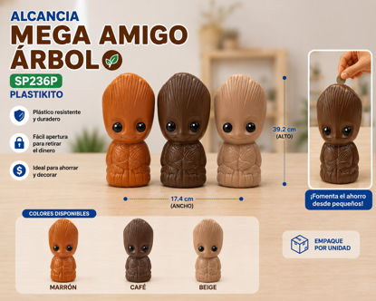 Foto de Alcancia Mega Amigo Arbol (Groot) SP236P 17.4 anchx39,2 alt cms Plastikito (36)